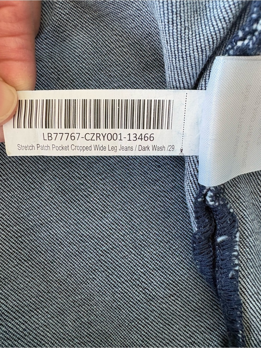 Quince cropped dark rinse denim 29 - Picture 5 of 7